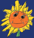 Sonnenblume farbig